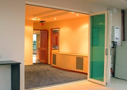 Coloured Glass Bi-Fold Doors