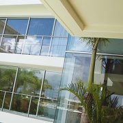 Commercial aluminium windows in balcony of apartments