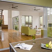 Internal View of a house with modern décor and stacker doors