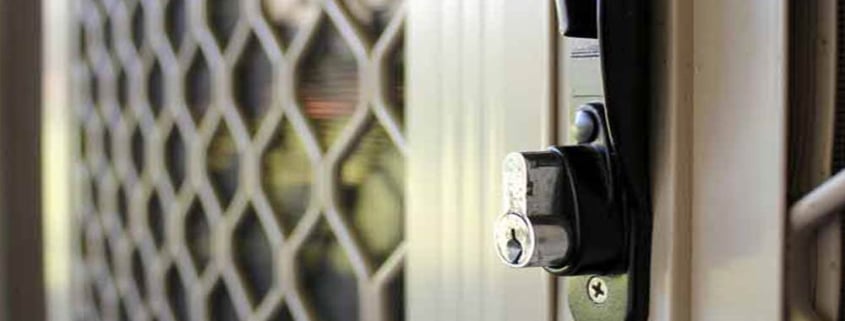 Close Up Image Of Security Screen Sliding Door