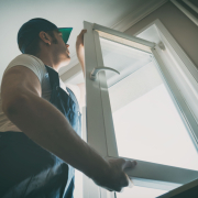 Man Installing High Quality Window