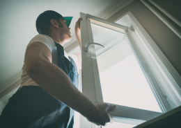 Man Installing High Quality Window